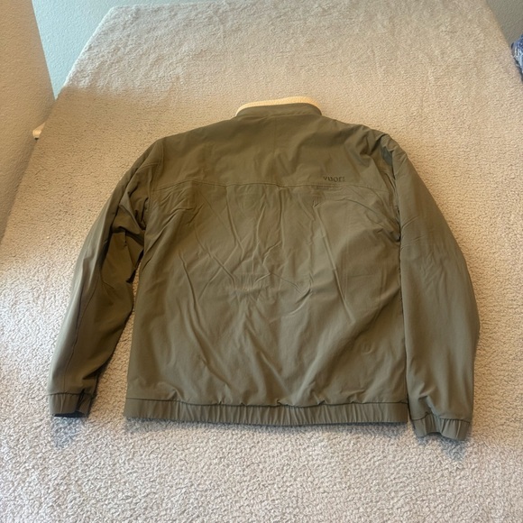 Vuori Men's Reversible Morrow Full Zip Jacket In Toast Size 2XL - Picture 4 of 16